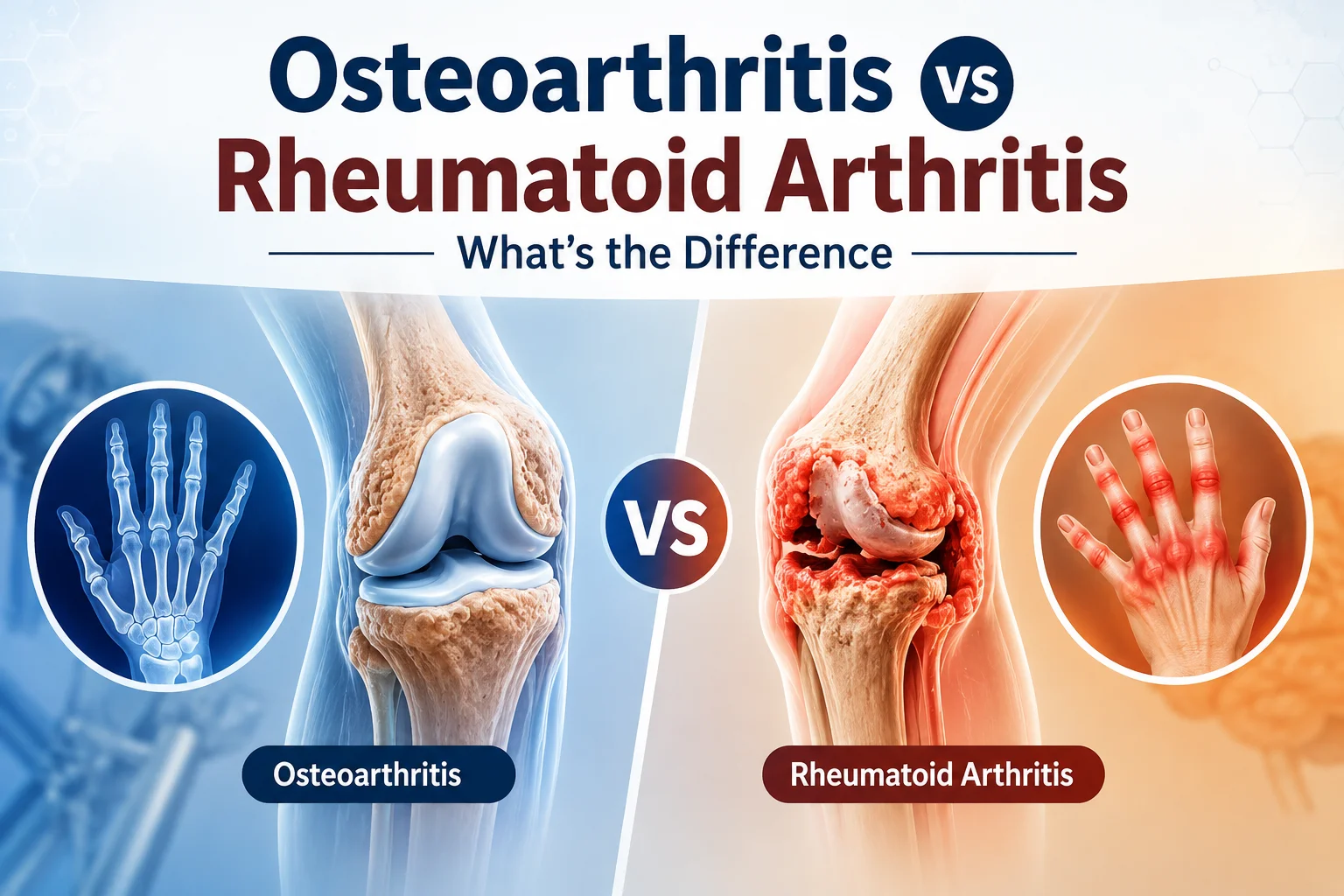 Osteoarthritis vs Rheumatoid